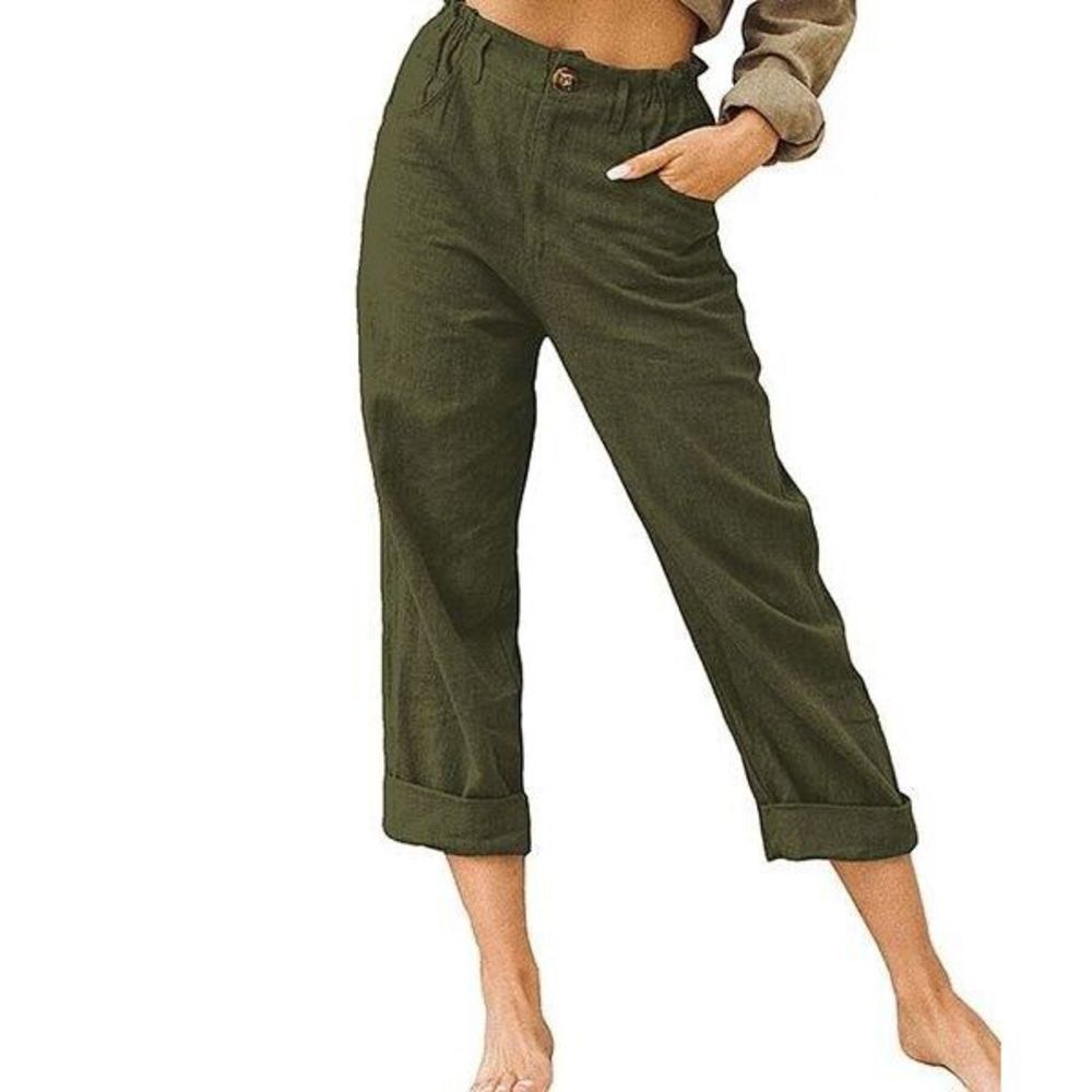 UDEAR Army Green Capri Pants Size 1X